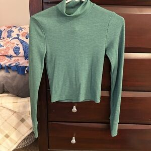 American Eagle Outfitters Teal Long Sleeve Top